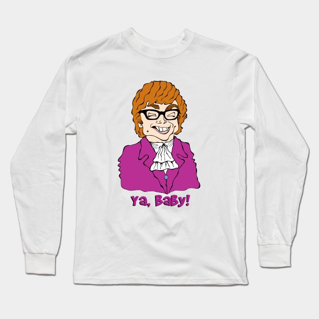 CLASSIC COMEDY CHARACTER AUSTIN POWERS Long Sleeve T-Shirt by cartoonistguy